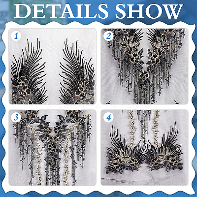 Polyester Embroidery Sew on Appliques DIY-WH0656-37A-1