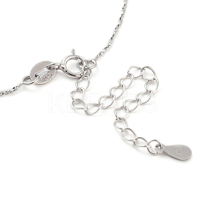 925 Sterling Silver Necklace STER-Z009-15P-1