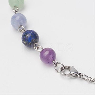 Brass Cage Pendant Necklaces NJEW-JN01868-1