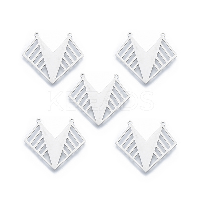 Non-Tarnish 201 Stainless Steel Pendants STAS-N090-LA923-1-1