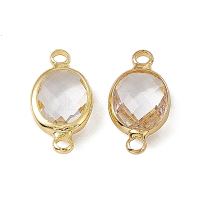 Transparent K9 Glass Connector Charms GLAA-A005-10G-03-1