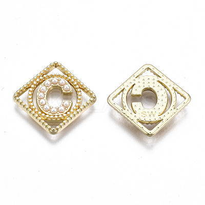Rack Plating Alloy CAbochons PALLOY-S132-222C-RS-1