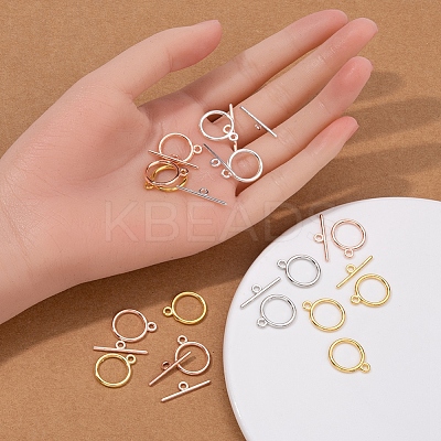 60Sets 4 Colors Alloy Toggle Clasps FIND-YW0001-37-1