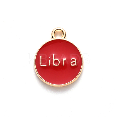 Alloy Enamel Pendants ENAM-S124-01B-07K-1