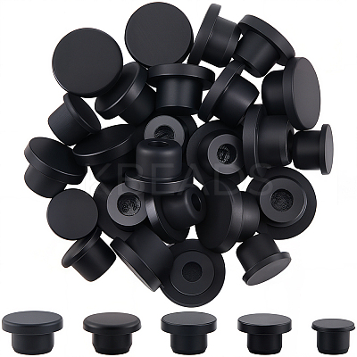 30Pcs 5 Styles Silicone Hole Plugs AJEW-GF0011-63E-1