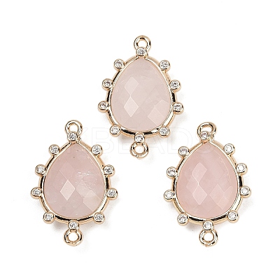 Natural Mixed Stone Faceted Connector Charms G-K347-07G-1