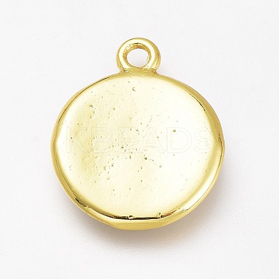 Brass Enamel Pendants KK-H103-01M-G-1