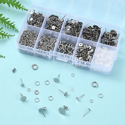 DIY 304 Stainless Steel Stud Earring Making Kits DIY-YW0010-50-1