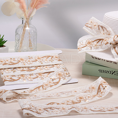 5 Yards Embroidery Polyester Ribbon DIY-CY0001-82C-1