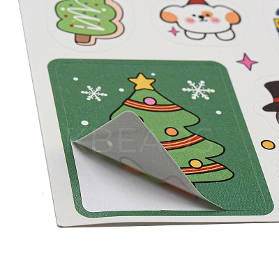 Christmas Theme Paper Sticker AJEW-Q151-02E-1