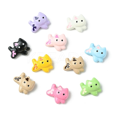 45Pcs 9 Colors Baking Paint Zinc Alloy Beads FIND-CJ0003-97-1