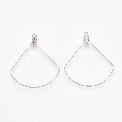 Tarnish Resistant 304 Stainless Steel Wire Pendants X-STAS-S103-11-1