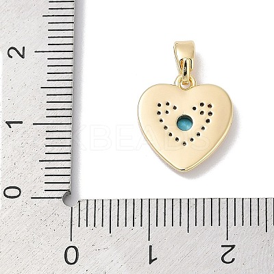 Brass Micro Pave Cubic Zirconia Pendants KK-Q030-02B-G-1
