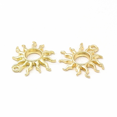 Rack Plating Alloy Open Back Bezel Pendants FIND-G054-04LG-1