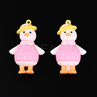 PVC Cartoon Duck Doll Pendants LS-KY-C008-05-1