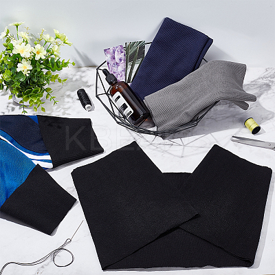 85% Cotton & 15% Elastic Fiber Ribbing Fabric for Cuffs FIND-WH0150-92B-1