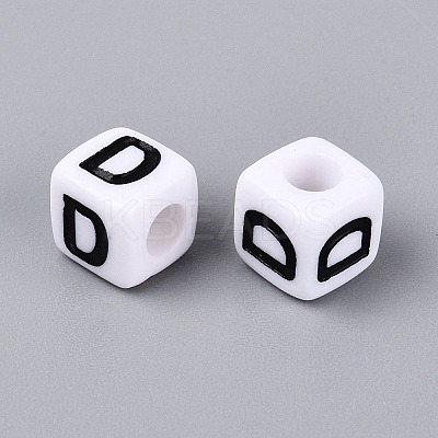 Opaque Acrylic Beads SACR-N020-04A-D-1