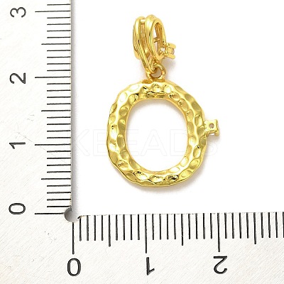 Rack Plating Brass Micro Pave Cubic Zirconia European Dangle Charms KK-L210-015G-O-1