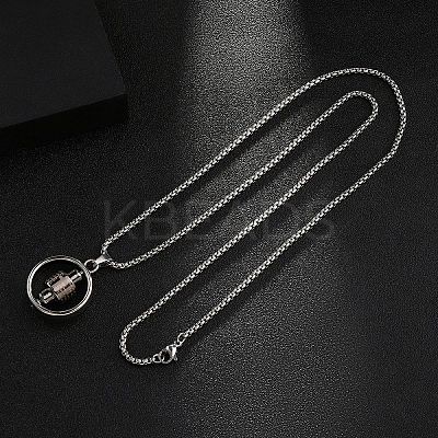 Zinc Alloy Pendant Necklaces NJEW-M211-14C-PB-1