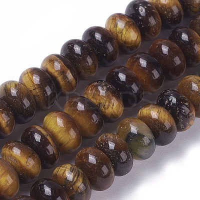 Natural Tiger Eye Beads Strands G-E541-06-1