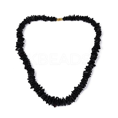 Natural Amber Nuggets Graduated Beaded Necklaces NJEW-T019-02-1
