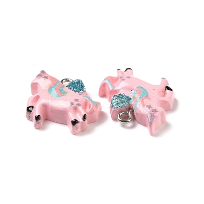 Opaque Resin Pendants RESI-J023-12C-1