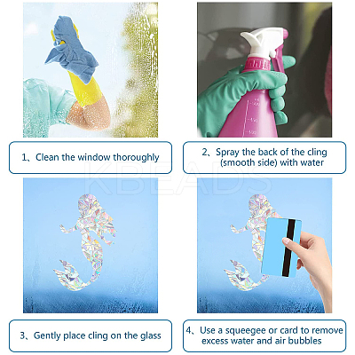 Waterproof PVC Laser No-Glue Stickers DIY-WH0304-221N-1