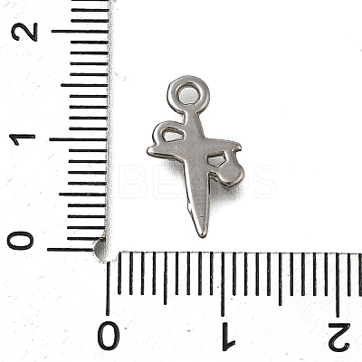 304 Stainless Steel Pendant Rhinestones Setting STAS-C119-20P-1