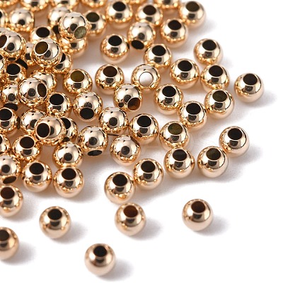 Yellow Gold Filled Beads X-KK-G156-2.5mm-1-1