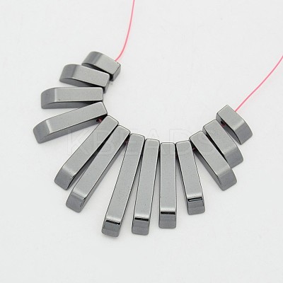 Rectangle Non-magnetic Synthetic Hematite Beads Strands G-D619-05-1