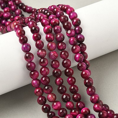 Grade B Natural Tiger Eye Beads Strands G-F591-18-8mm-05-01-1