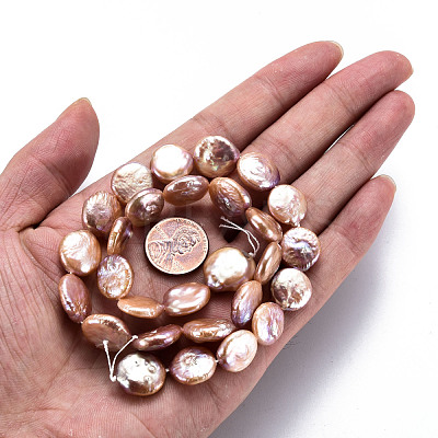 Natural Keshi Pearl Beads Strands PEAR-S018-03E-1