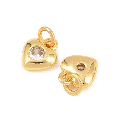 Brass Micro Pave Cubic Zirconia Pendants KK-F927-12A-G-1