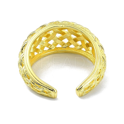 Brass Open Cuff Rings RJEW-B051-24G-1