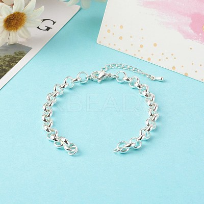 304 Stainless Steel Rolo Chain Bracelet LS-X-AJEW-JB01012-1