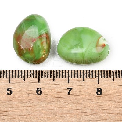 Opaque Acrylic Imitation Gemstone Beads OACR-G064-09B-1