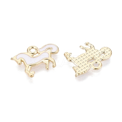 Alloy Enamel Pendants ENAM-N069-12KCG-01-1