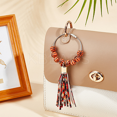 Imitation Leather Tassel Pendant Decorations AJEW-WH20011-20C-1