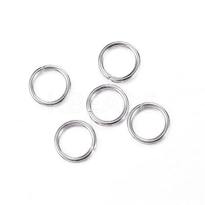 Tarnish Resistant 304 Stainless Steel Open Jump Rings STAS-N0014-71P-8mm-1