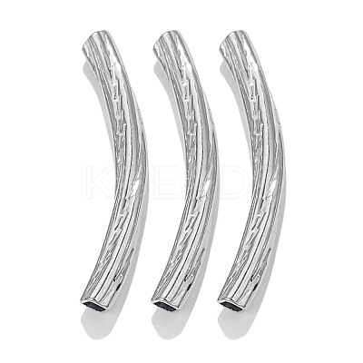 304 Stainless Steel Curved Tube Beads STAS-M071-03D-P-1