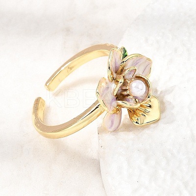 Barss Enamel Cuff Open Rings for Women KK-CBA1C83-01A-G-1