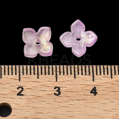 Dyed & Heated Glass Bead Caps GLAA-Z019-01A-1