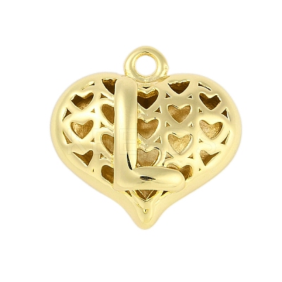 Hollow Brass Pendants for Valentine's Day KK-M289-03L-G-1
