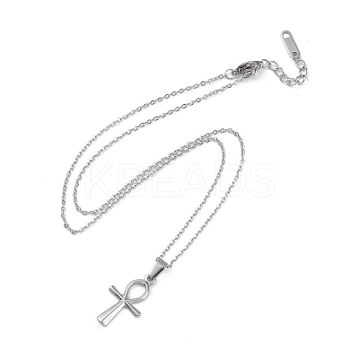Non-Tarnish 304 Stainless Steel Cable Chain Necklaces NJEW-G081-07P-1