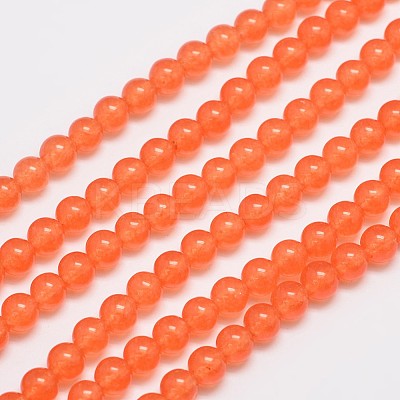 Natural & Dyed Malaysia Jade Bead Strands G-A146-6mm-A07-1