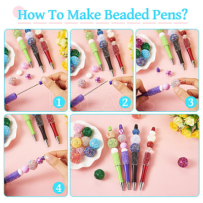 Plastic Beadable Pens BT-TAC0003-08L-1