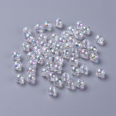 Eco-Friendly Transparent Acrylic Beads X-PL733-2-1
