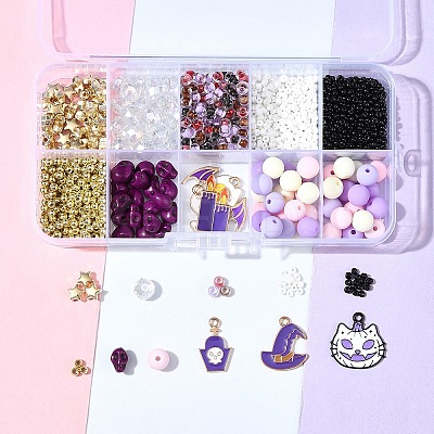 Halloween Theme DIY Bead Kits DIY-FS0006-96B-1