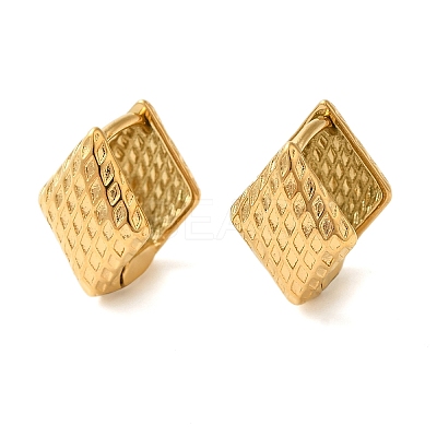 Real 18K Gold Plated 304 Stainless Stee Hoop Earrings EJEW-U009-02G-09-1