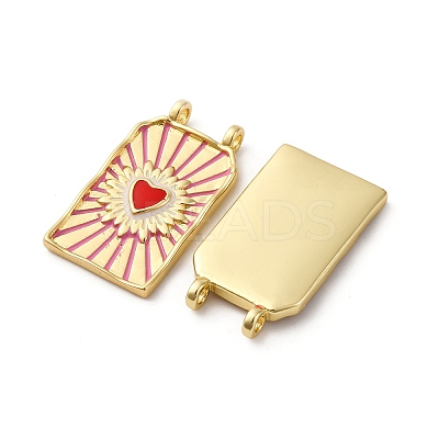 Brass Enamel Pendants X-KK-Q098-03G-1